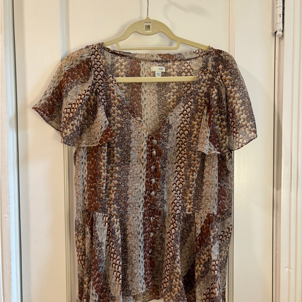 Odille Multicolor Patterned Blouse